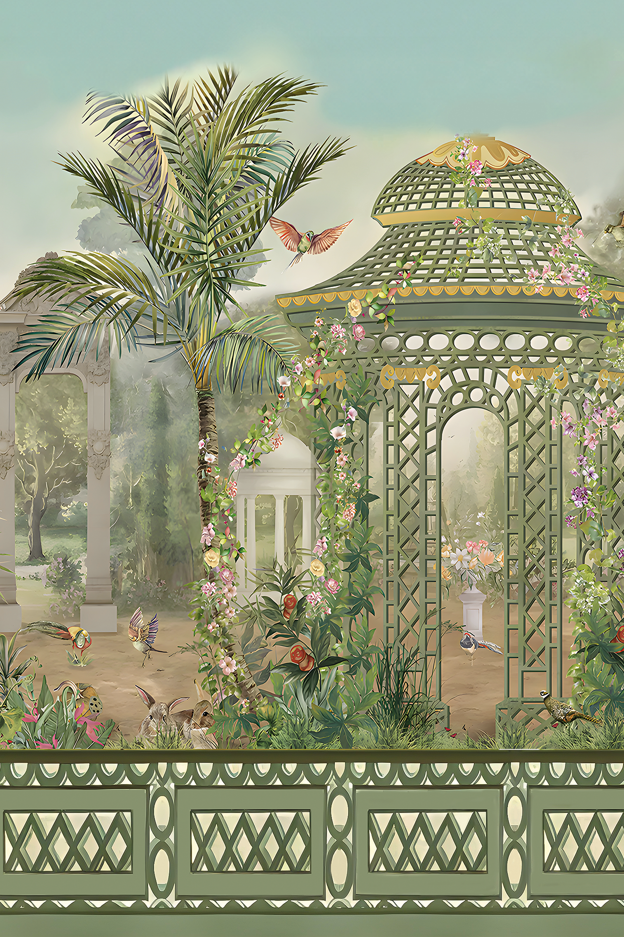 Noc French Garden Wallpaper