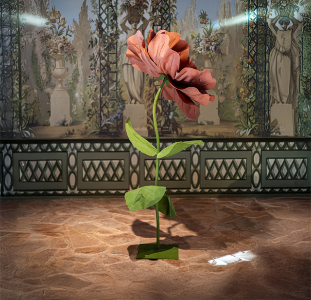 Noc Dekoratif Çiçek – Bordo